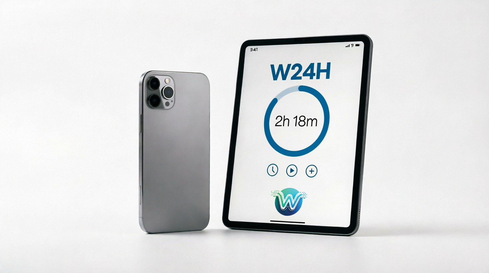 W24H Control funcionando en móvil y tablet